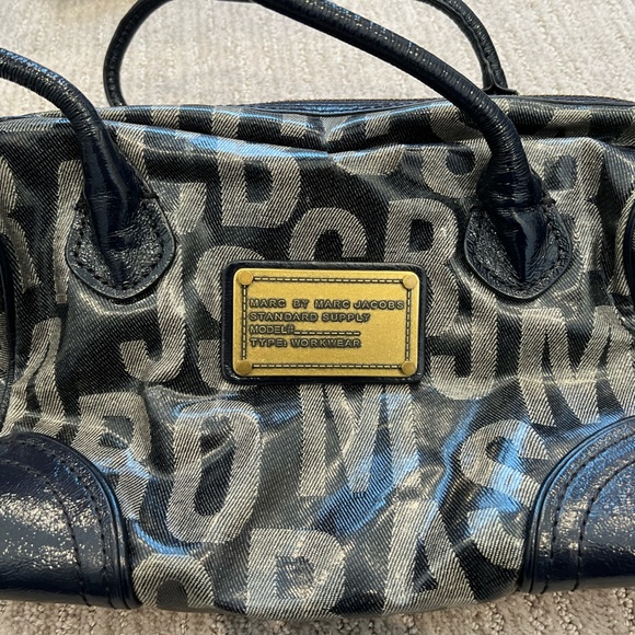 Marc Jacobs Handbags - Vintage Marc Jacobs Denim Inspired Bowling Bag